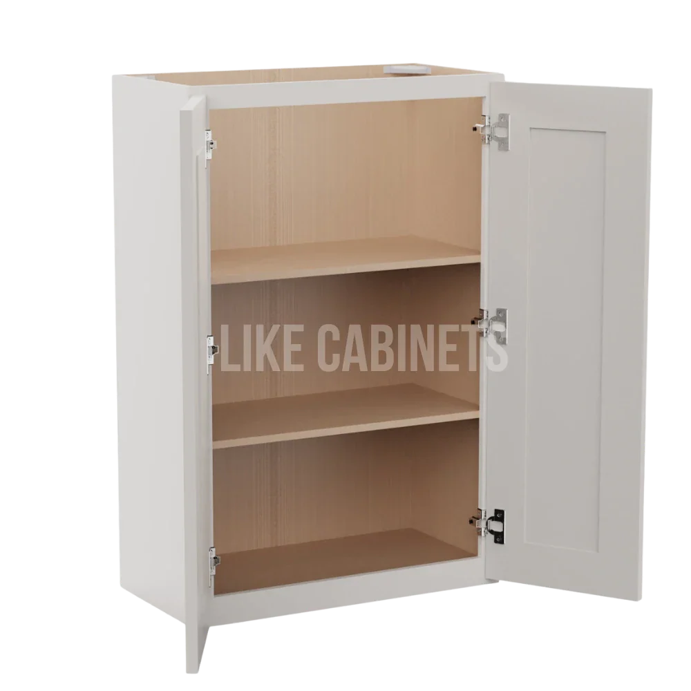 Double Dove White Double Door Wall Cabinets 36''H, 12''D