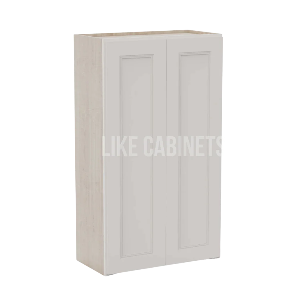 Double Dove White 24″ Diagonal Corner Wall Cabinet