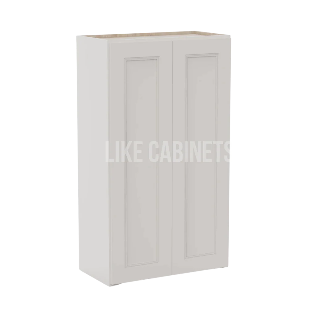 Double Dove White 24″ Diagonal Corner Wall Cabinet