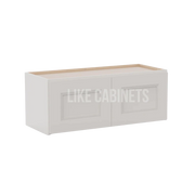 Double Dove White 12'' H Double Door Wall Cabinet