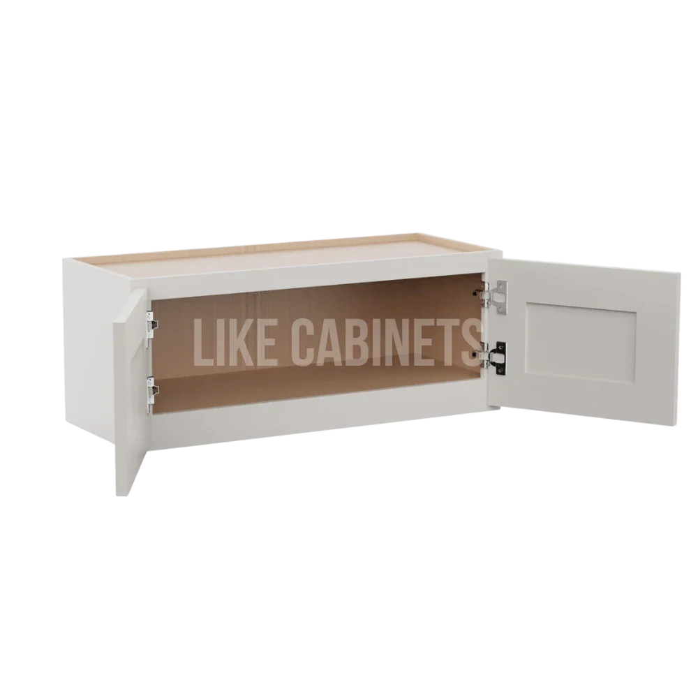 Double Dove White 12'' H Double Door Wall Cabinet