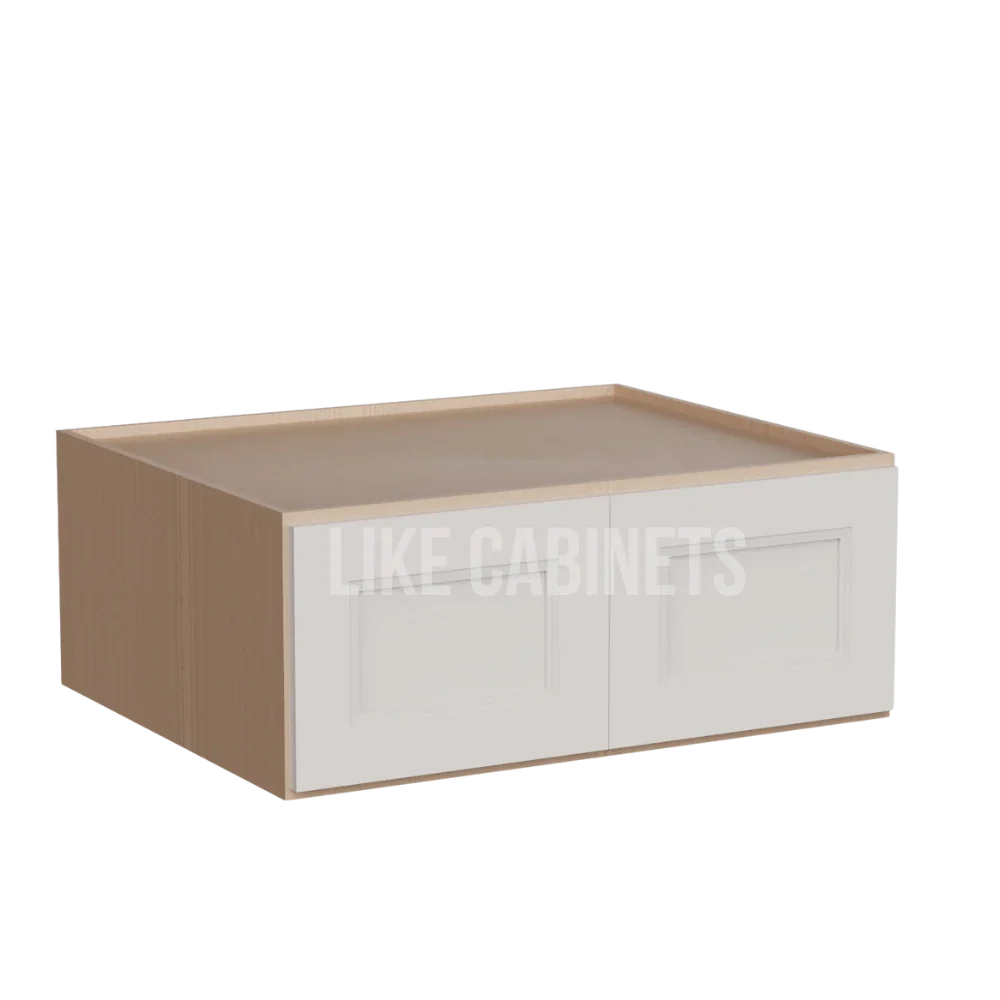 Double Dove White 30'' W Refrigerator Wall Cabinet 24'' Deep