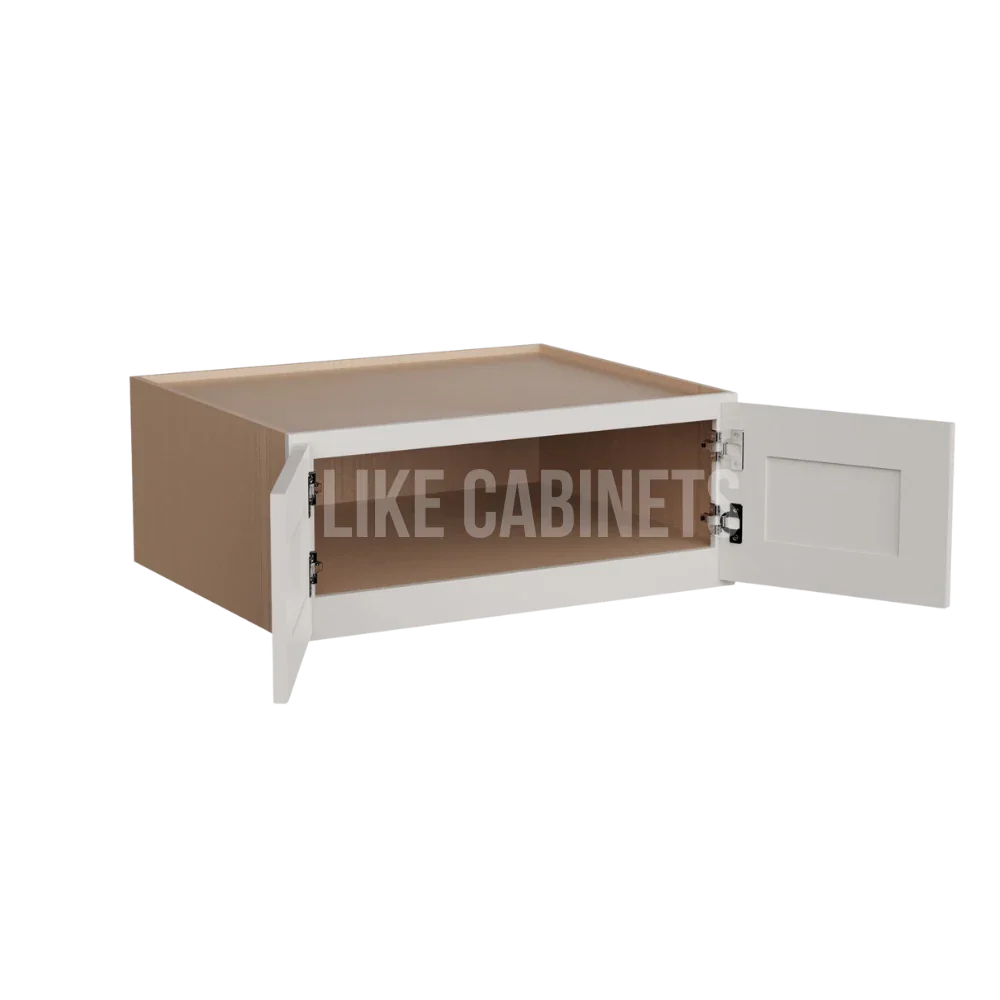 Double Dove White Refrigerator Wall Cabinet 30''W 24''D 12''H