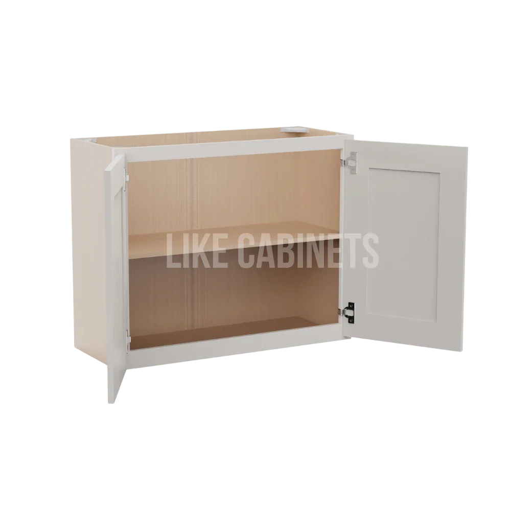Double Dove White 24'' H Double Door Wall Cabinet