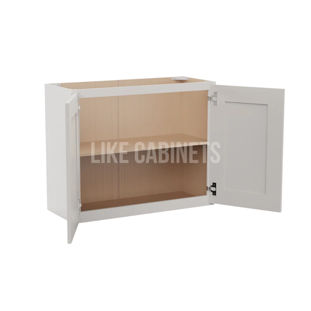Double Dove White 24'' H Double Door Wall Cabinet