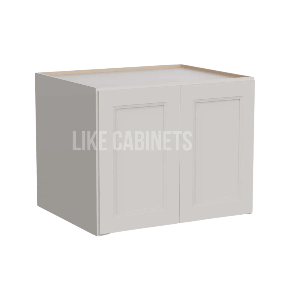 Double Dove White 24'' H Refrigerator Wall Cabinet 24'' Deep