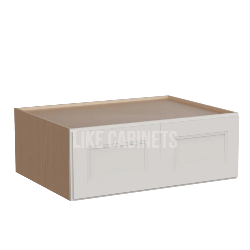 Double Dove White 33'' W Refrigerator Wall Cabinet 24'' Deep