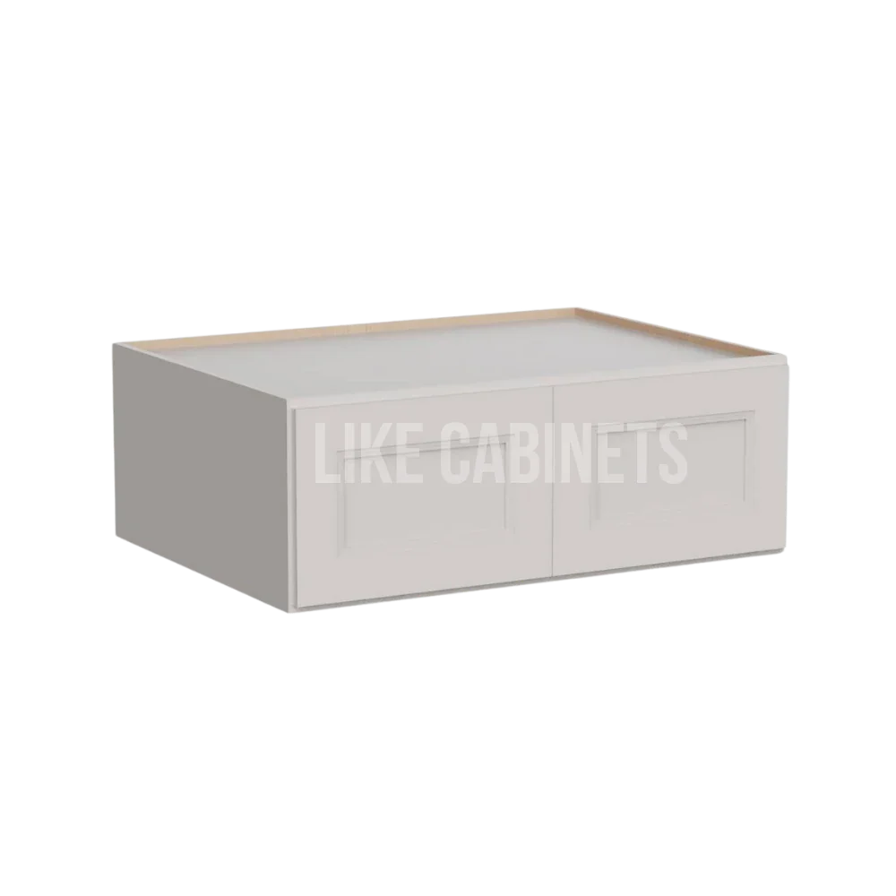 Double Dove White 33'' W Refrigerator Wall Cabinet 24'' Deep