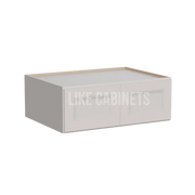 Double Dove White 33'' W Refrigerator Wall Cabinet 24'' Deep