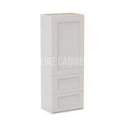 Double Dove White 18''W Wall Cabinets With 2 Drawers