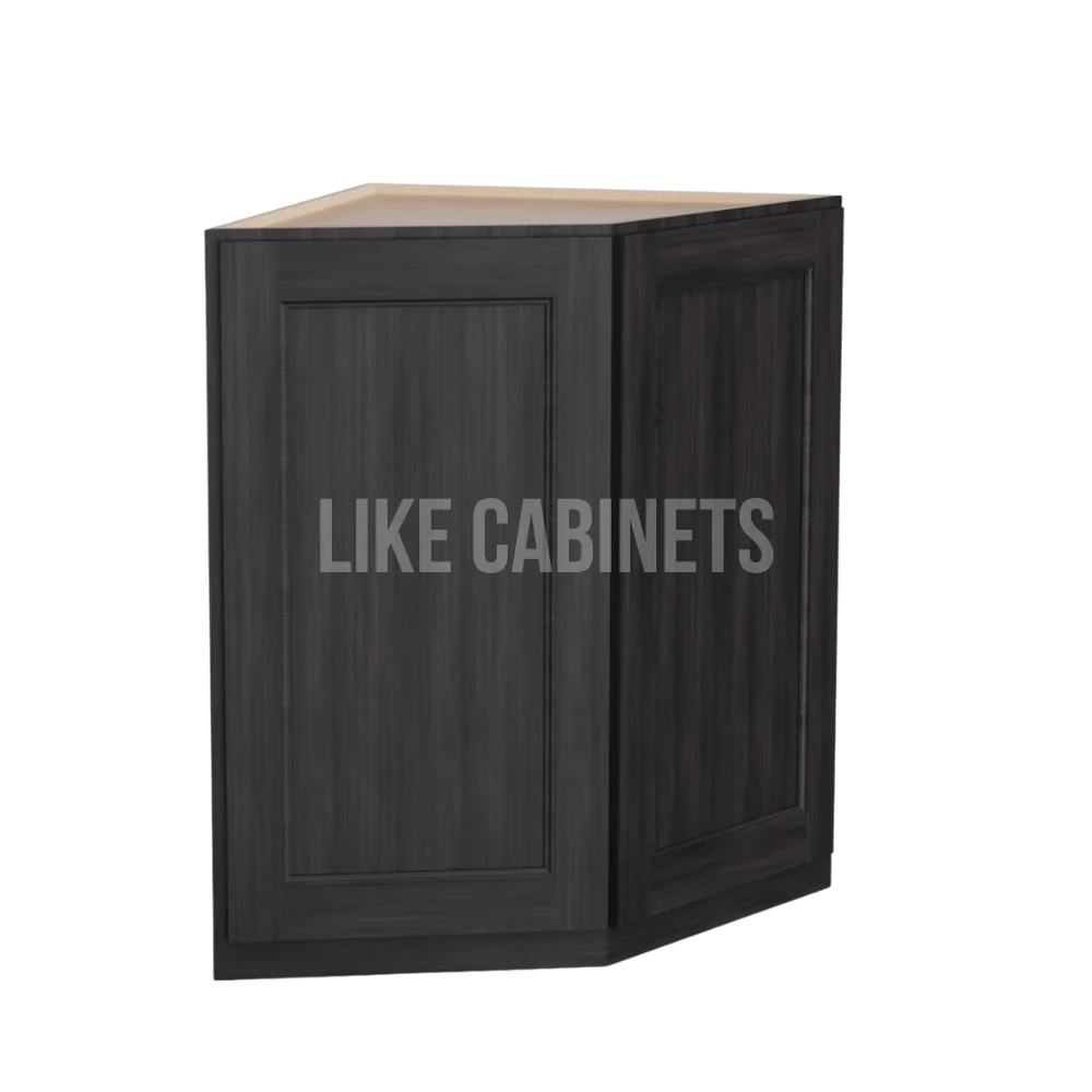 Double Smokey Gray Base End Cabinet