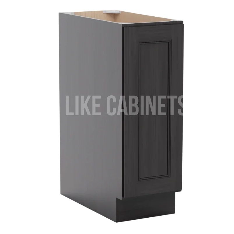 Double Smokey Gray Base Cabinet Full Height Door
