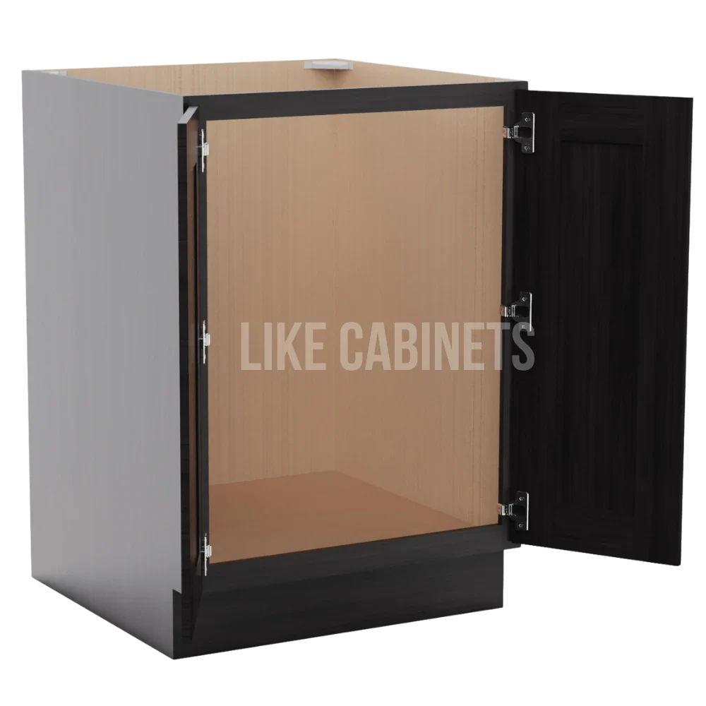 Double Smokey Gray Base Cabinet Base Cabinet Full Height Door