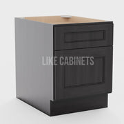 Double Smokey Gray MINI Base Cabinet