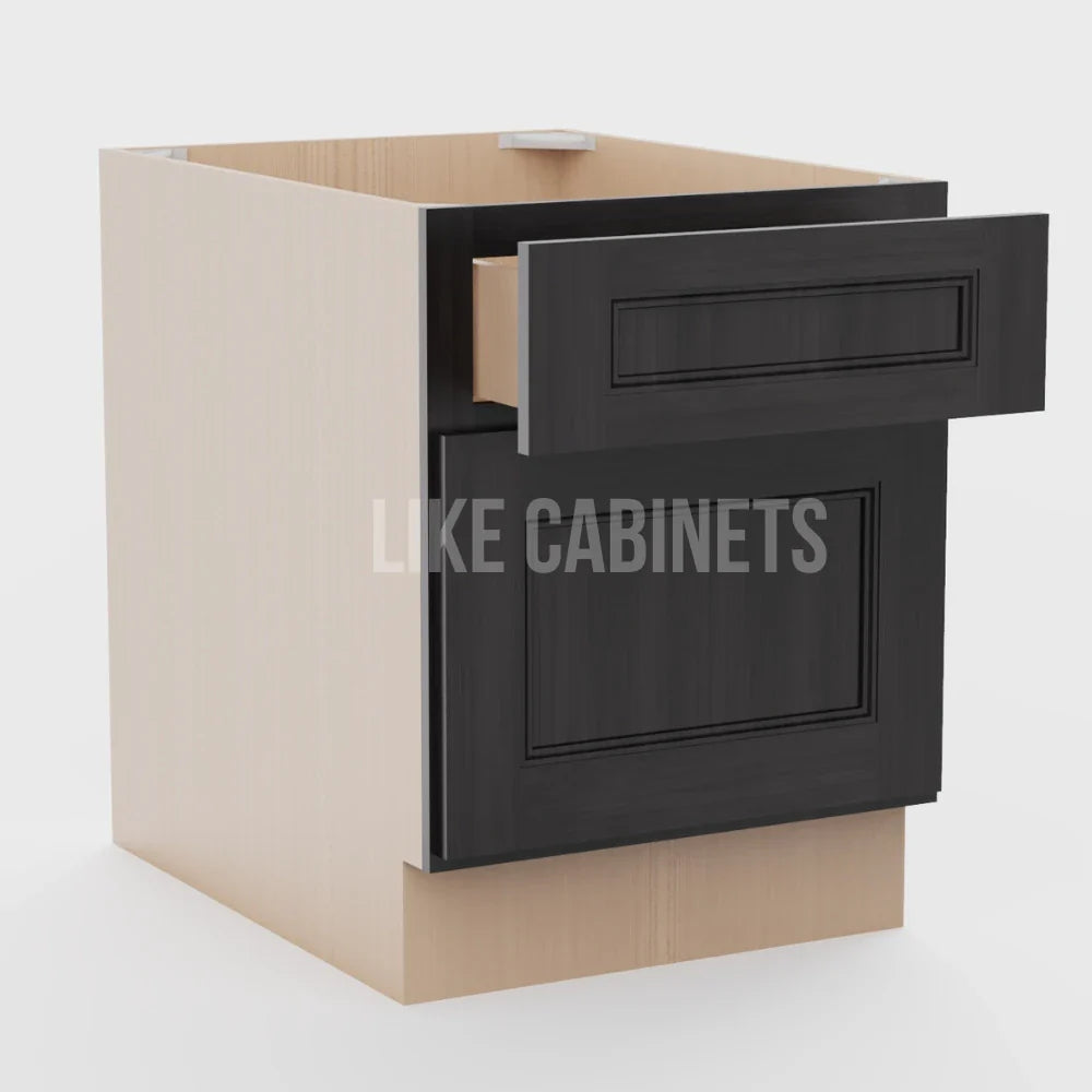 Double Smokey Gray MINI Base Cabinet