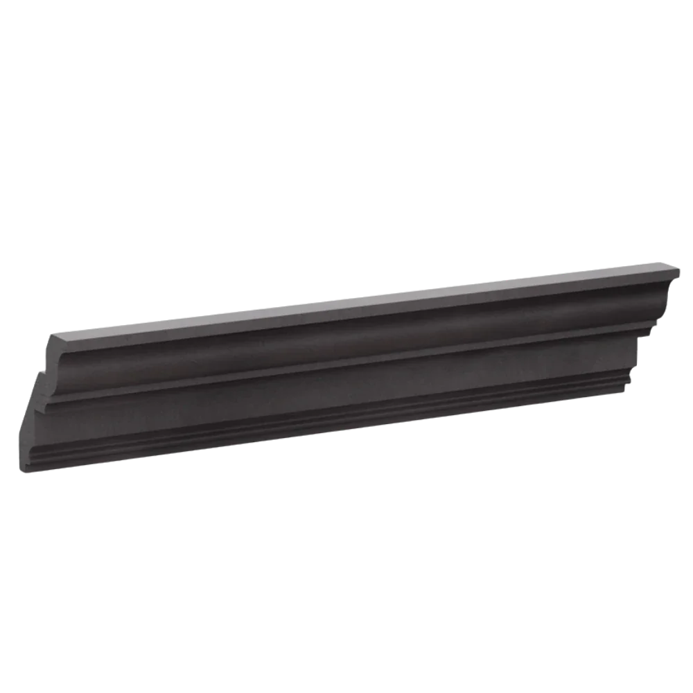 Double Smokey Gray Inset Crown Moulding