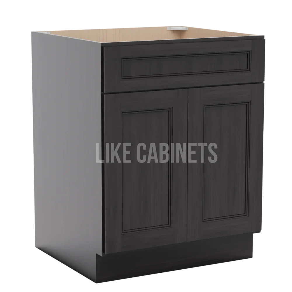 Double Smokey Gray Sink Base 27''