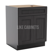 Double Smokey Gray Sink Base 27''