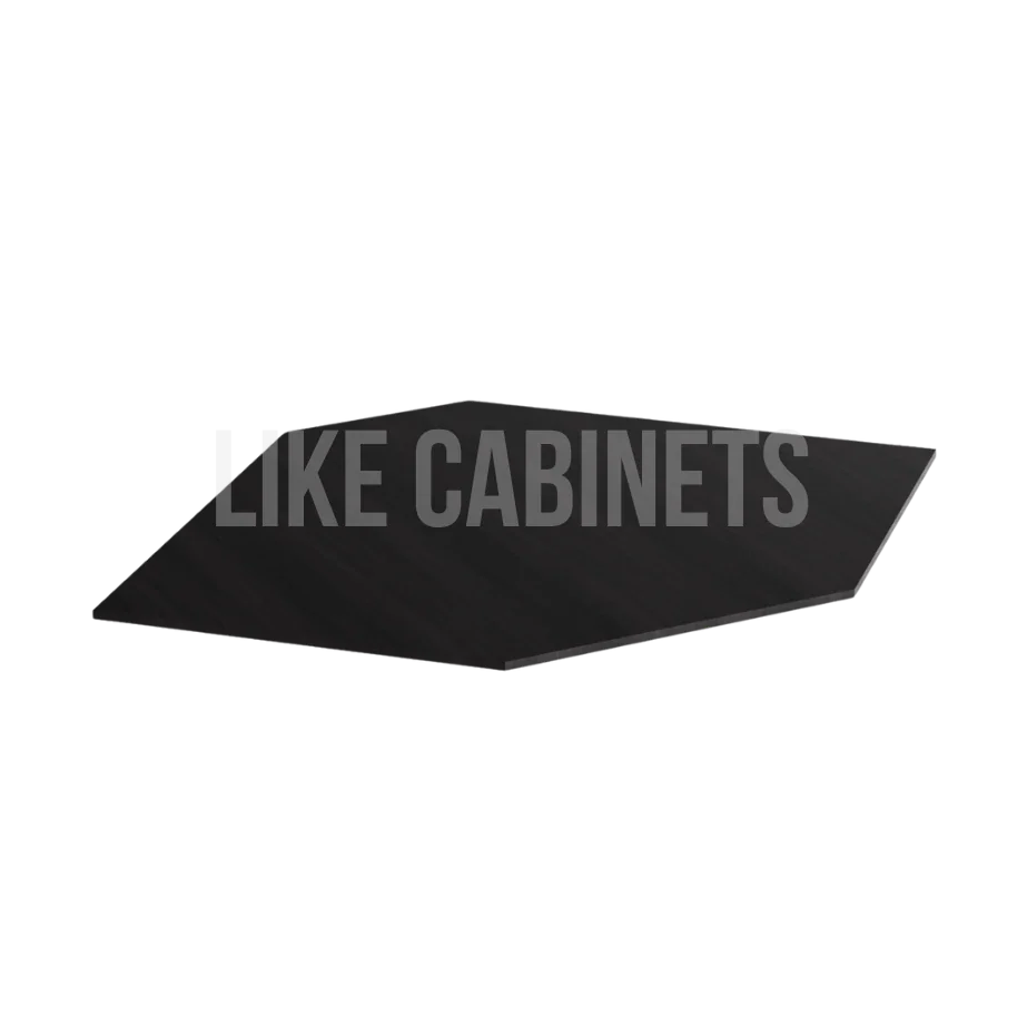 Double Smokey Gray Corner Sink Front Floor