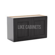 Double Smokey Gray 18'' H Double Door Wall Cabinet