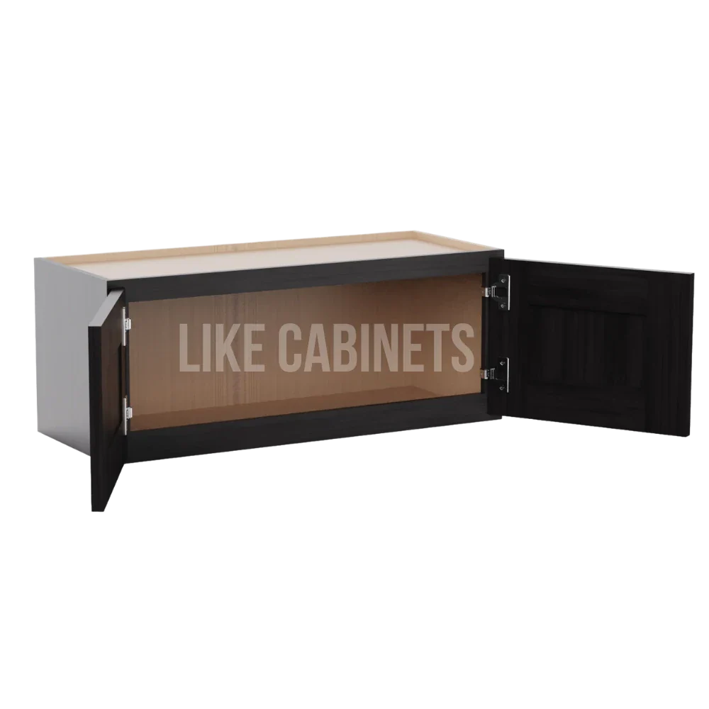 Double Smokey Gray 15'' H Double Door Wall Cabinet