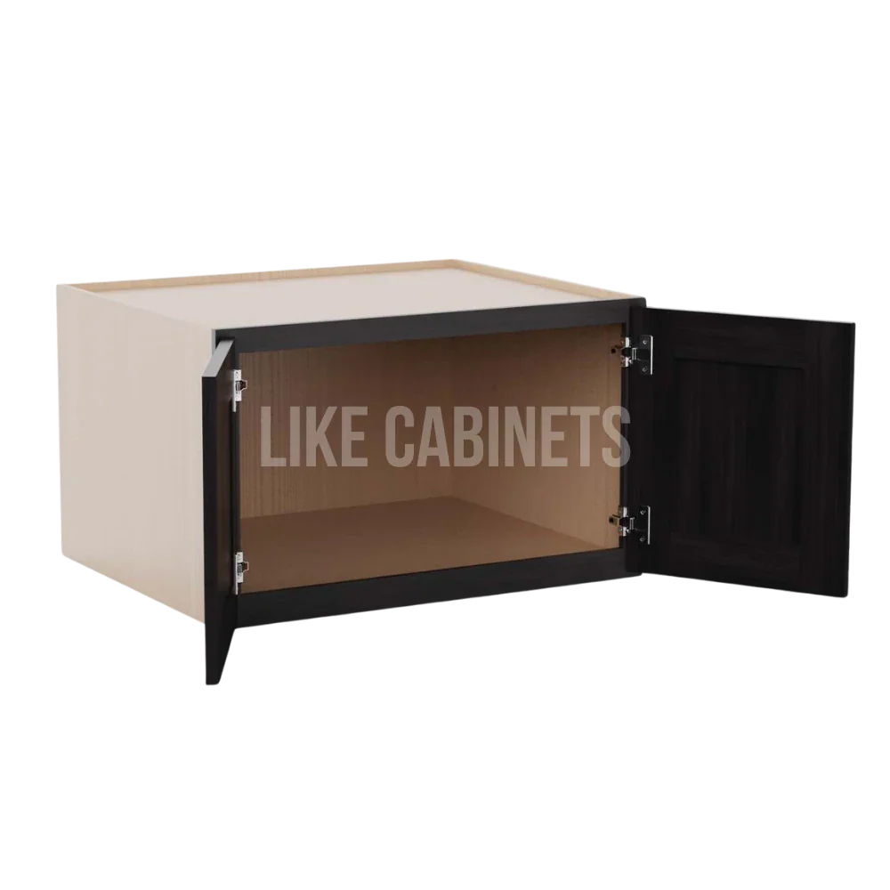 Double Smokey Gray Refrigerator Wall Cabinet 30''W 24''D 18''H