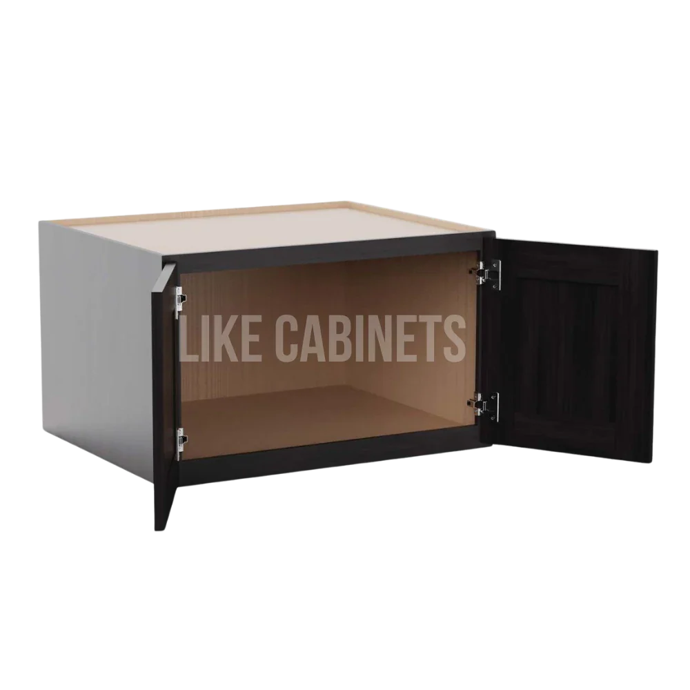 Double Smokey Gray Refrigerator Wall Cabinet 30''W 24''D 18''H