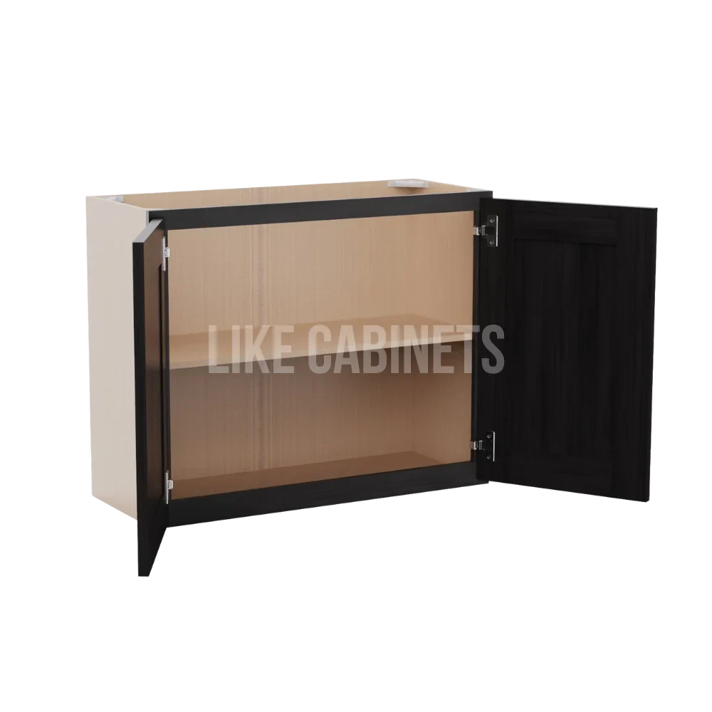 Double Smokey Gray 24'' H Double Door Wall Cabinet