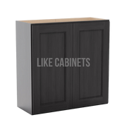 Double Smokey Gray 30''H Double Door Wall Cabinet