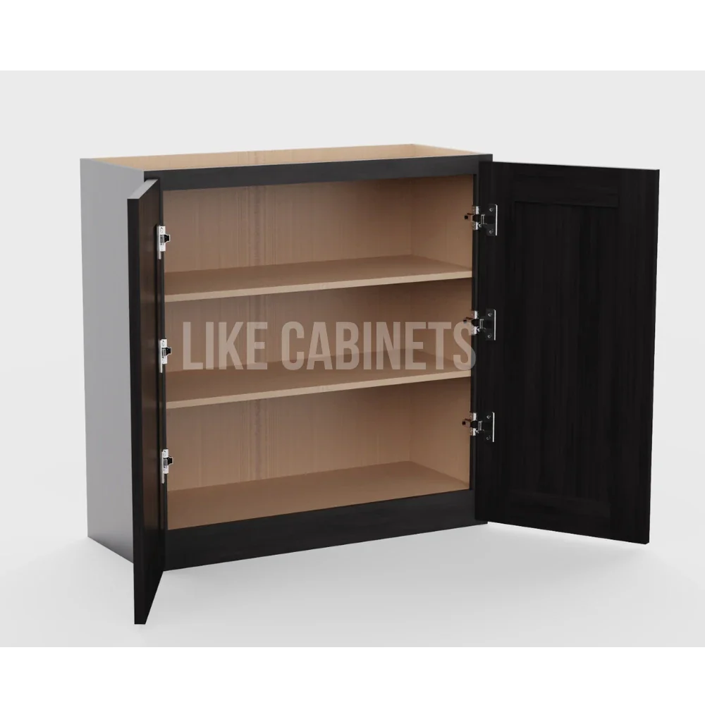 Double Smokey Gray 30''H Double Door Wall Cabinet
