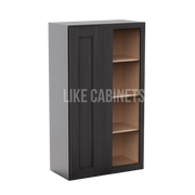 Double Smokey Gray 42'' H Wall Blind Cabinet