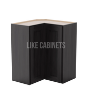 Double Smokey Gray Easy Reach Wall Cabinet