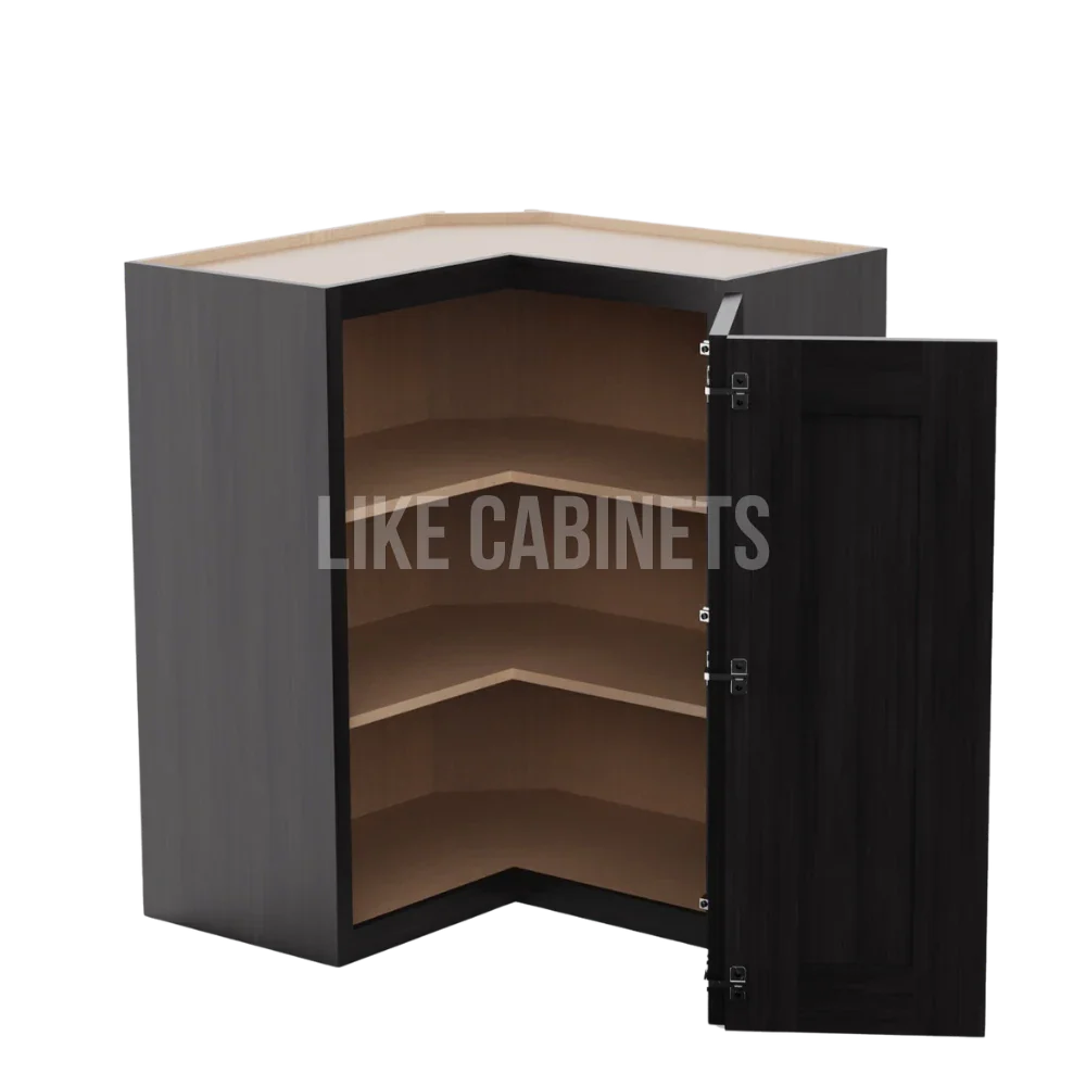 Double Smokey Gray Easy Reach Wall Cabinet