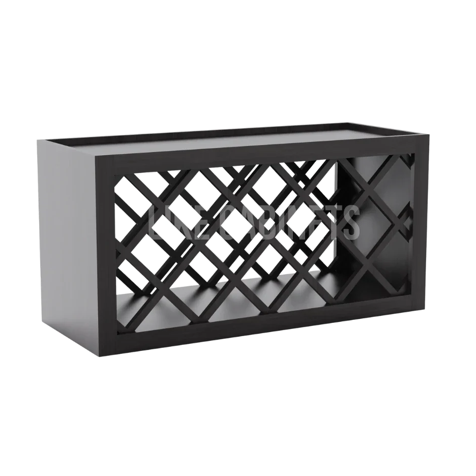 Double Smokey Gray Wine Rack