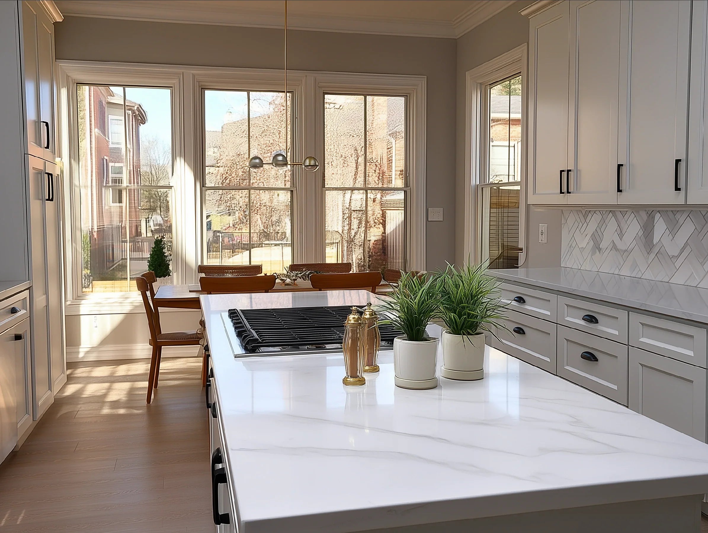 Double Dove White Base Decorative Door Panel