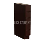 Shaker Espresso Base Spice Cabinet with 5 Drawers