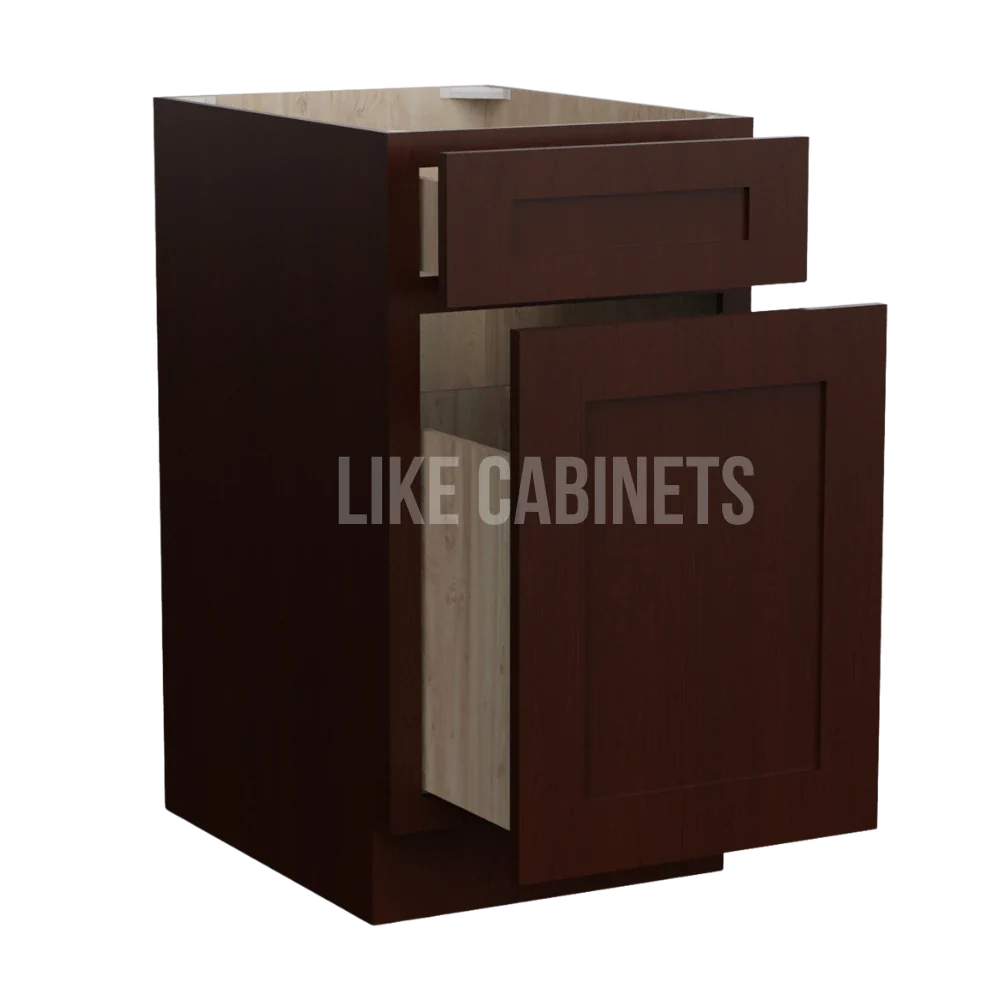 Expresso Shaker Trash Base Cabinet