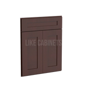 Shaker Espresso Corner Sink Base Front