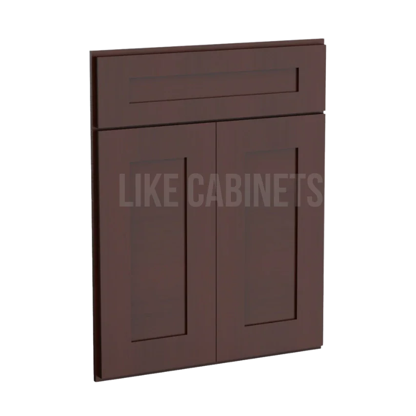 Shaker Espresso Corner Sink Base Front