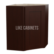 Shaker Espresso 24'' Diagonal Corner Wall Cabinet