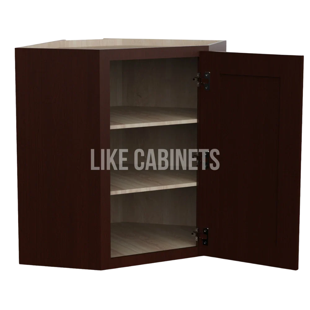 Shaker Espresso 24'' Diagonal Corner Wall Cabinet