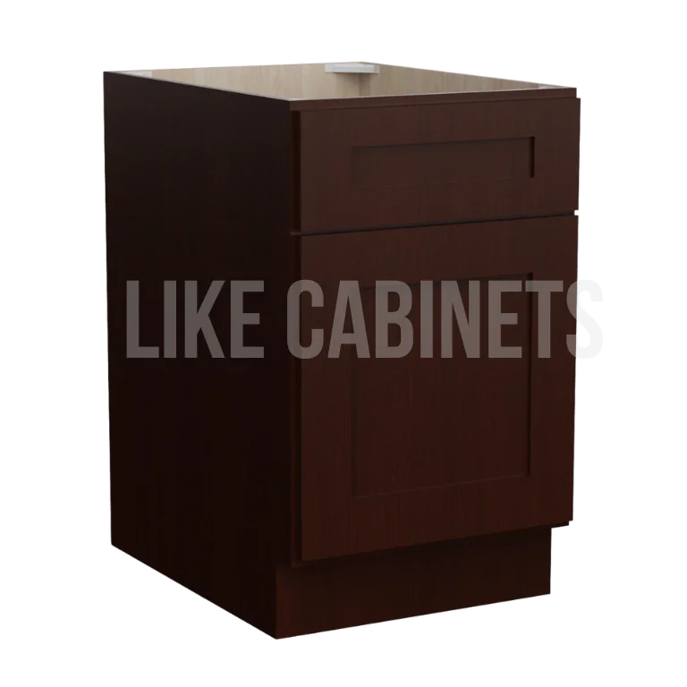 Shaker Espresso Two Drawer Document File Base Cabinet