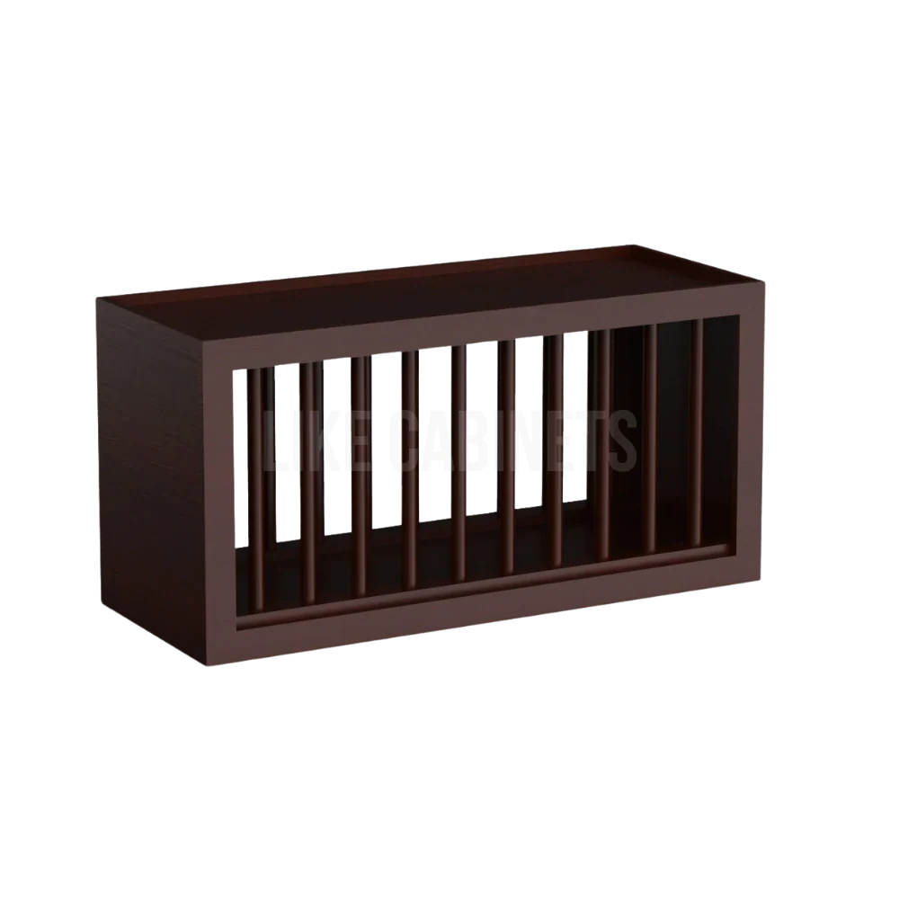 Shaker Espresso Plate Rack