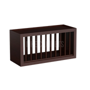 Shaker Espresso Plate Rack