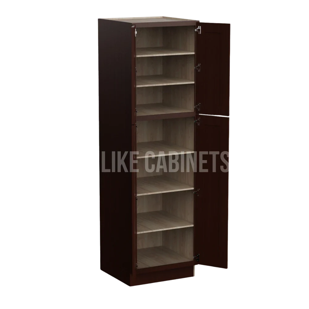 Shaker Espresso 24'' W Utility Pantry Cabinet