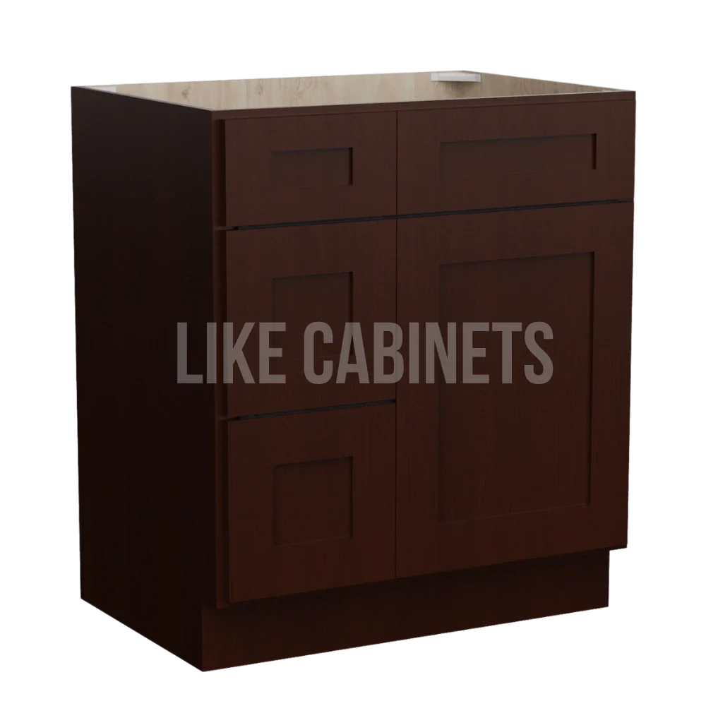 Shaker Espresso 30'' W Vanity Combo with Drawers