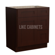 Shaker Espresso 30'' W Vanity Combo with Drawers