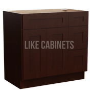 Shaker Espresso 33'' W Vanity Combo with Drawers
