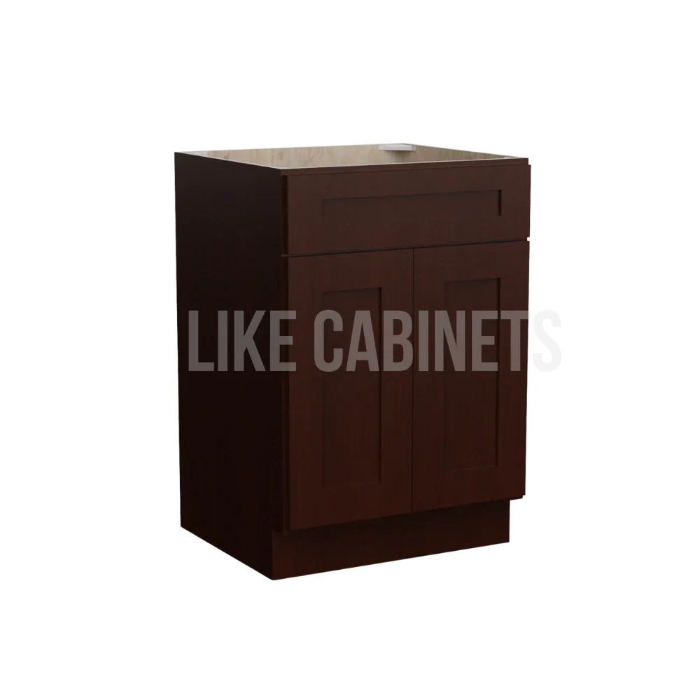 Shaker Espresso Single Vanity Sink Base Cabinet