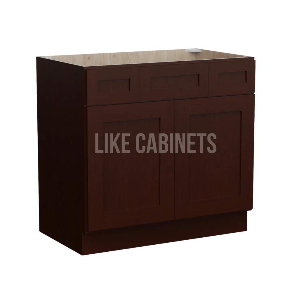 Shaker Espresso Vanity Combo Cabinet